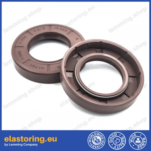 Pressure oil seal 25,4x44,45x7,95/8,45 N1T01 FPM [BABSL]